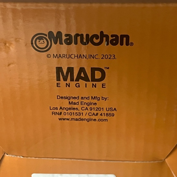NEW Maruchan Ramen Smiley face Ceramic Bowl Mad Engine New In Box - Picture 9 of 9